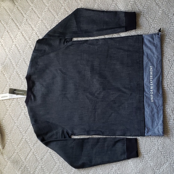 Uniform Experiment men's crewneck size 4/XL, gray NWT, made in Japan - Picture 6 of 10